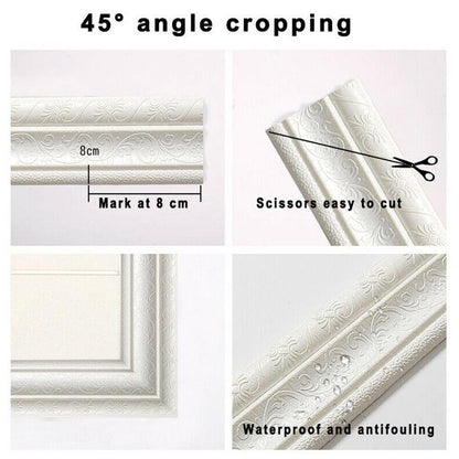 Self-adhesive 3D Wall Edging Strip