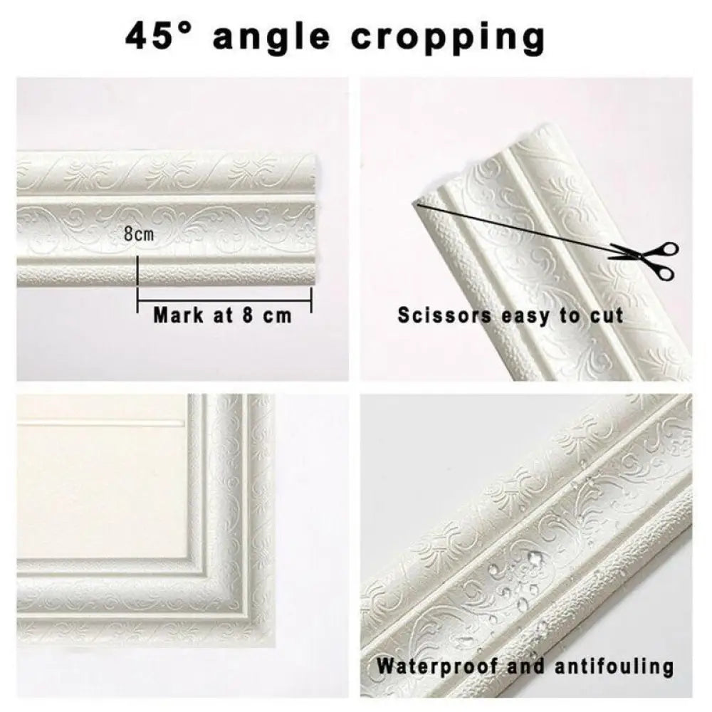 Self-adhesive 3D Wall Edging Strip