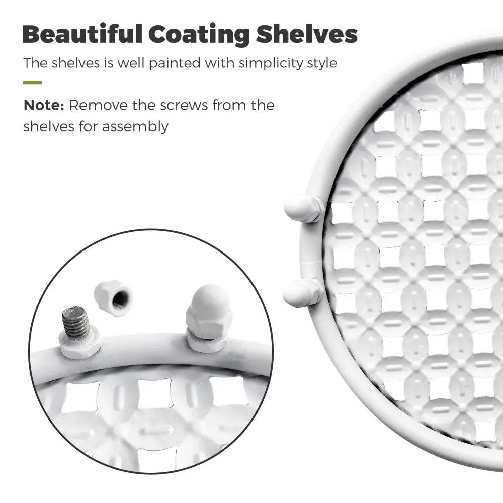 Set of 2 Metal Plant Stands 4-Tier Rustproof Flower Display Rack for Indoor