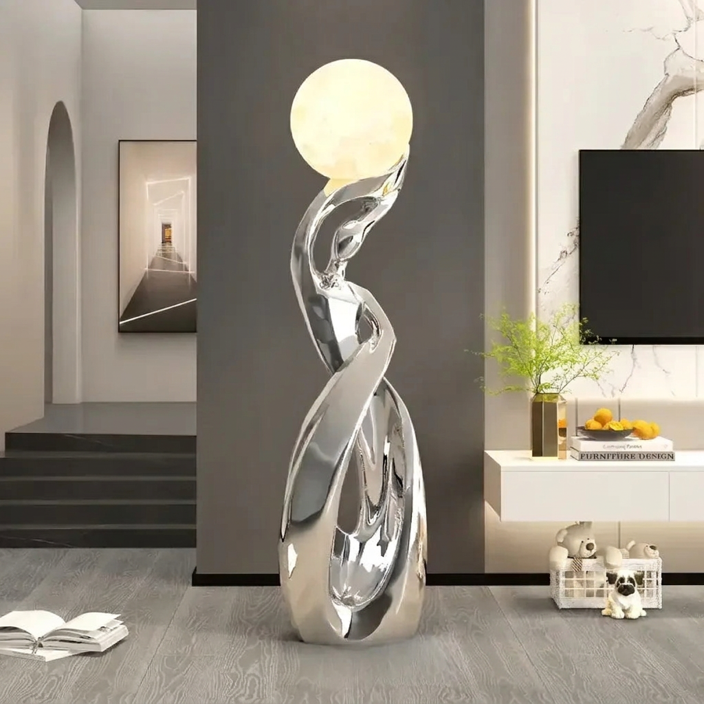 Aura Forme Abstract Lady Sculpture Lamp