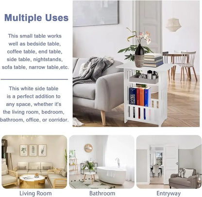 Small Bedside Table – Sofa Side End Table, Nightstand & Storage