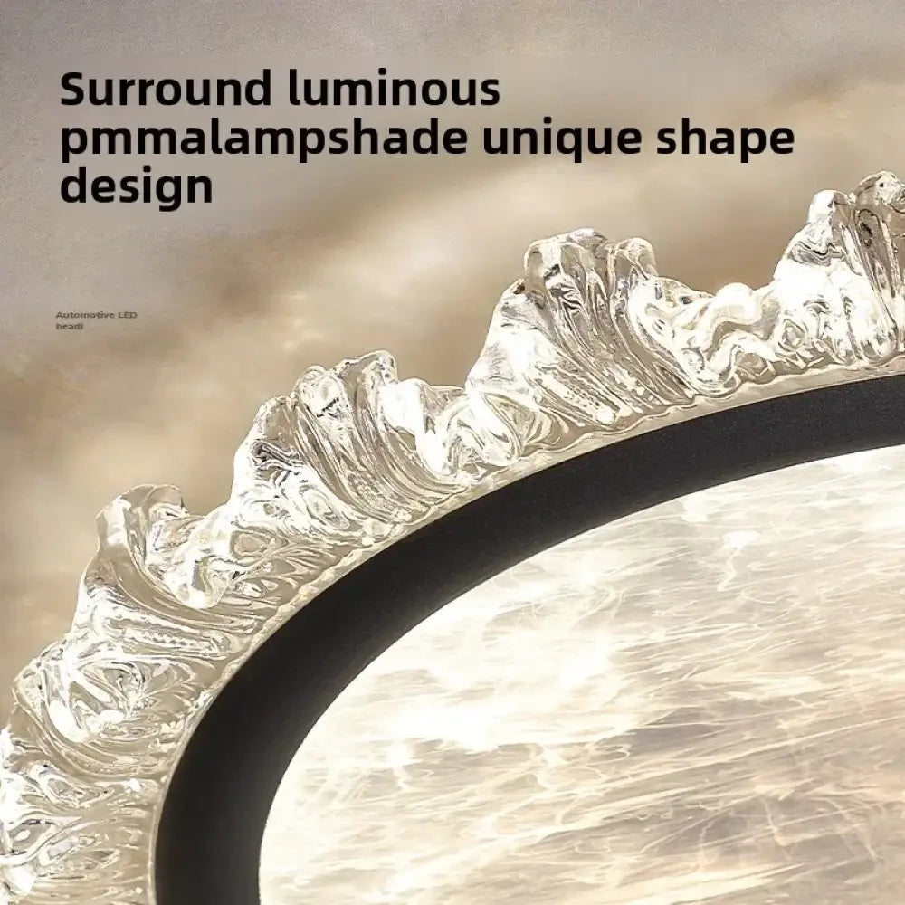 Smart Modern Cloud Crystal LED Ceiling Light 3-Color Dimmable & WiFi Ready Fixture