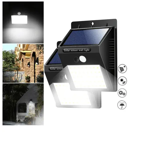 Solar Power 20 LED PIR Motion Sensor Wall Light Waterproof Outdoor.