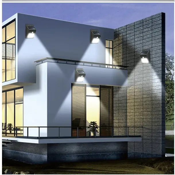 Solar Power 20 LED PIR Motion Sensor Wall Light Waterproof Outdoor.