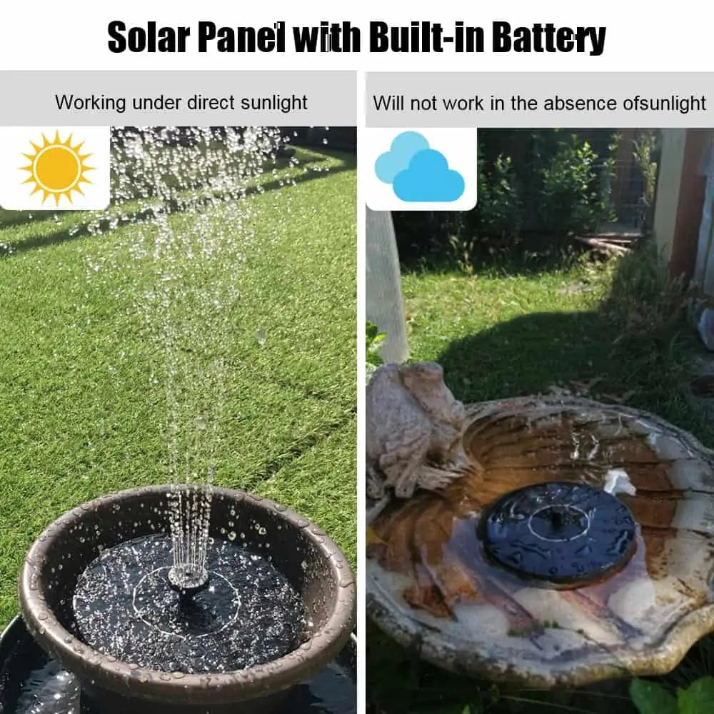 Solar-Powered Easy Bird Fountain Kit