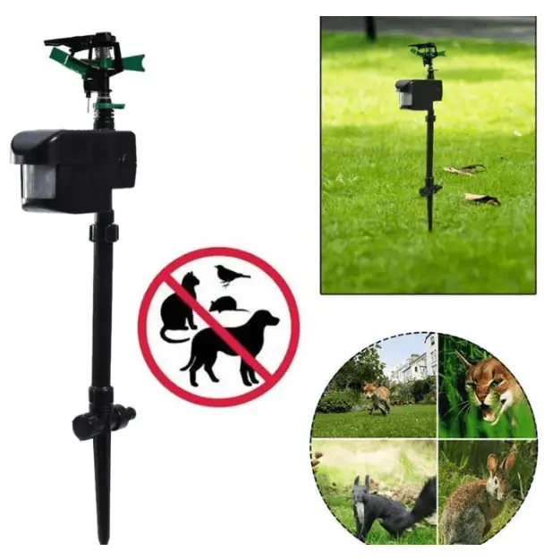 Solar Powered Garden Animal Repeller Sprinkler