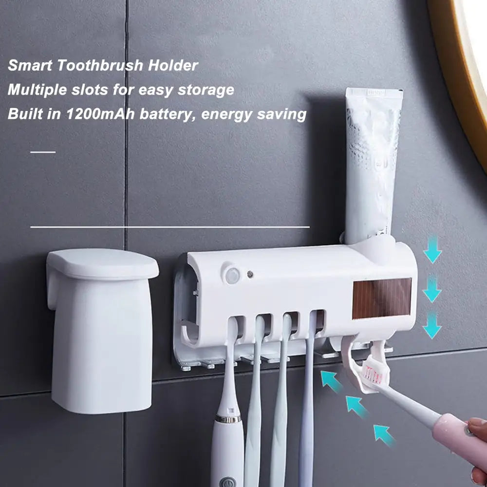 Solar Powered UV Light Toothpaste Dispenser