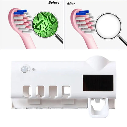 Solar Powered UV Light Toothpaste Dispenser