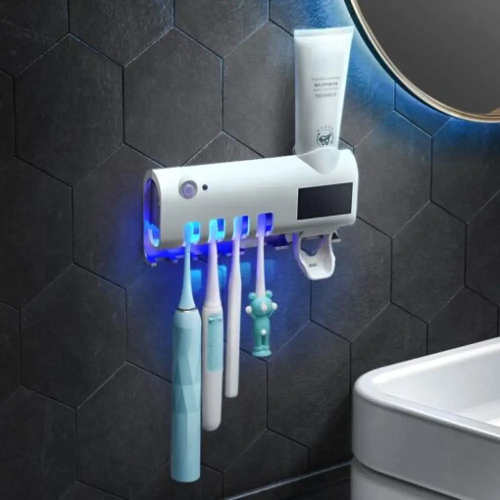 Solar Powered UV Light Toothpaste Dispenser