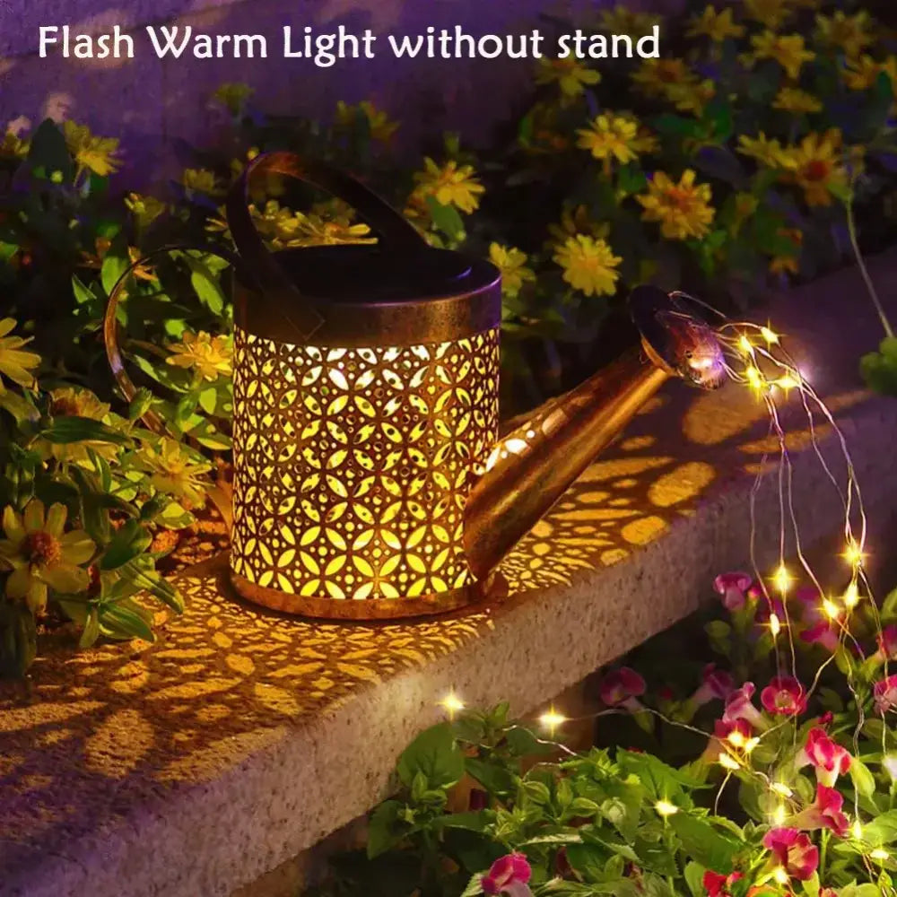 Solar Watering Can with Lights