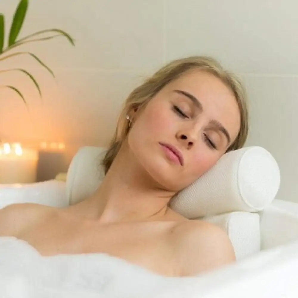 Spa Bathtub Pillow Neck Back Support With Suction Cups