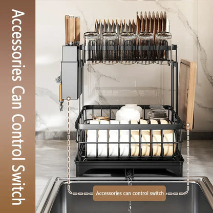 Space-Saving Dish Drying Rack – 1 or 2-Tier