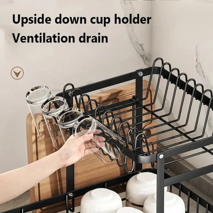 Space-Saving Dish Drying Rack – 1 or 2-Tier