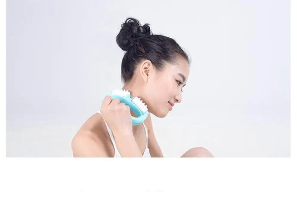 Spike neck roller massager