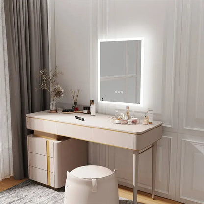 Square LED Backlit Bathroom Mirror | Dimmable, Anti-Fog & Touch Sensor Vanity Mirror
