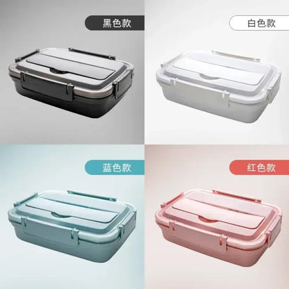 Stainless Steel Bento Lunch Box | Leakproof Sealed Crisper with Lid