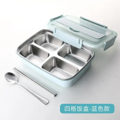Stainless Steel Bento Lunch Box | Leakproof Sealed Crisper with Lid