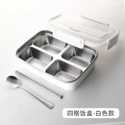 Stainless Steel Bento Lunch Box | Leakproof Sealed Crisper with Lid