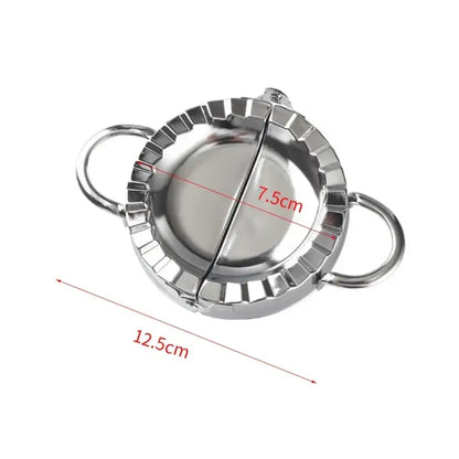 Stainless Steel Dumpling Maker Press Ravioli, Pierogi & Pastry Wrapper Mold for Easy Kitchen Prep