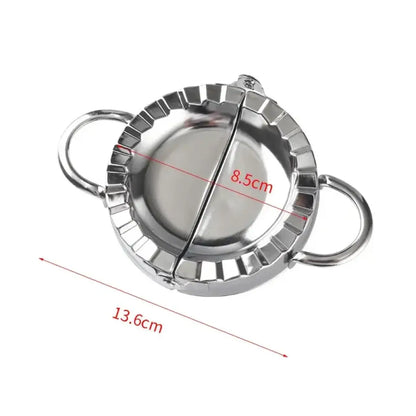 Stainless Steel Dumpling Maker Press Ravioli, Pierogi & Pastry Wrapper Mold for Easy Kitchen Prep