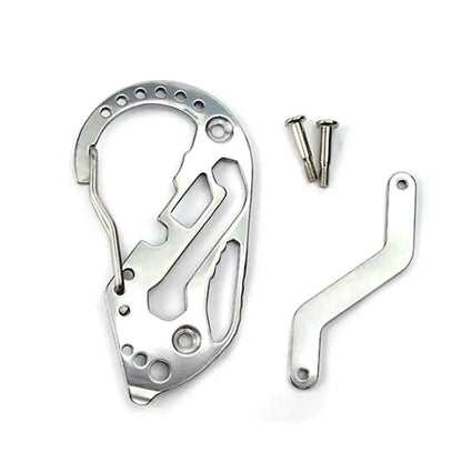 Stainless Steel Key Holder Quick Hang Clips - Pack Of 2