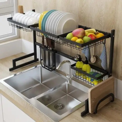 Stainless Steel Kitchen Dish Drying Rack - Large Dish Drainer