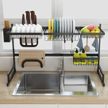 Stainless Steel Kitchen Dish Drying Rack - Large Dish Drainer
