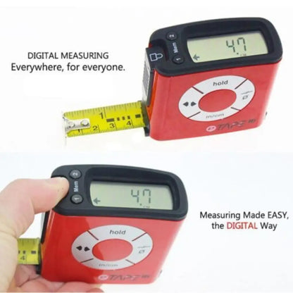 Mètre ruban numérique LCD en acier inoxydable