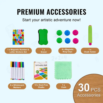 Standing Magnetic Drawing Board WordPad Art Easel – Educational Painting Toy for Kids