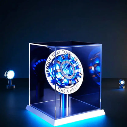 Stark Arc Reactor Metal Alloy USB LED Lamp Voice Control PVD 18cm Collectible
