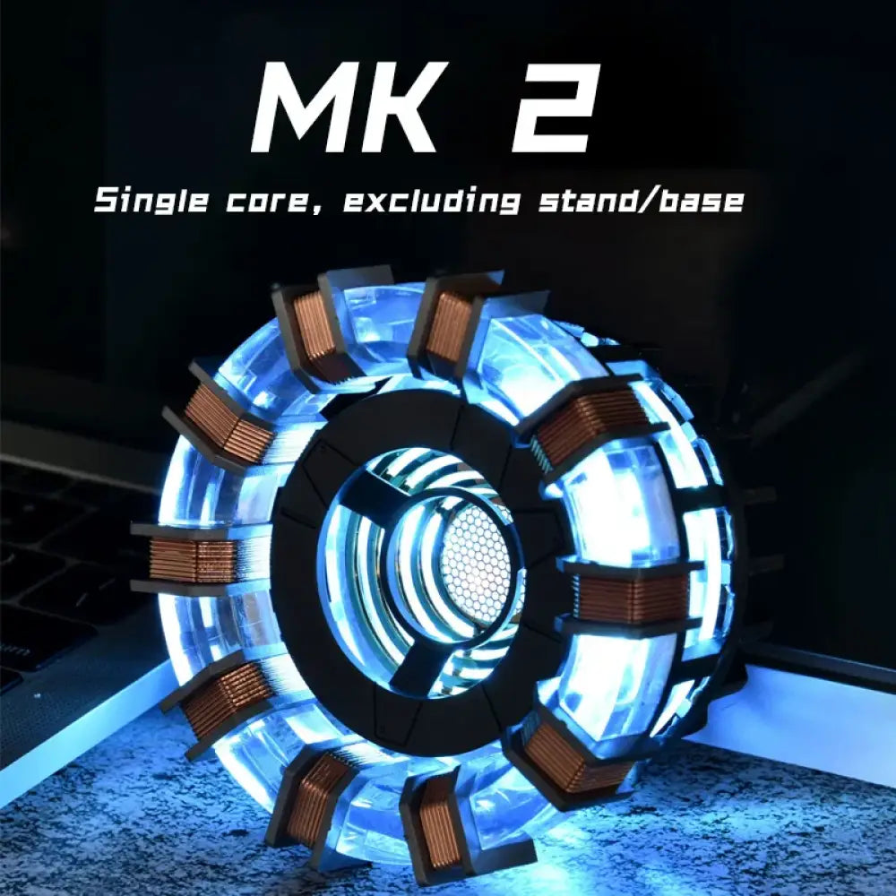 Stark MK1 Metal Alloy USB LED Lamp Voice Control, PVD Surface, 18cm Arc Reactor Model