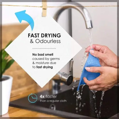 Swedish Dishcloth Cellulose Sponge Cloths -10 Pack