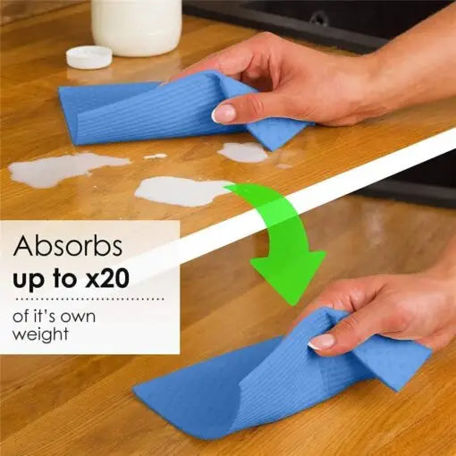 Swedish Dishcloth Cellulose Sponge Cloths -10 Pack