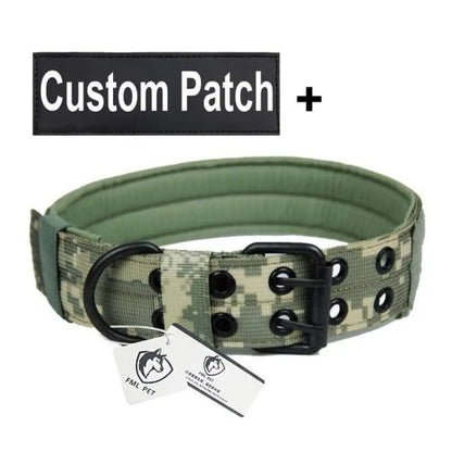 tactical dog collar with custom patch | Ninja New