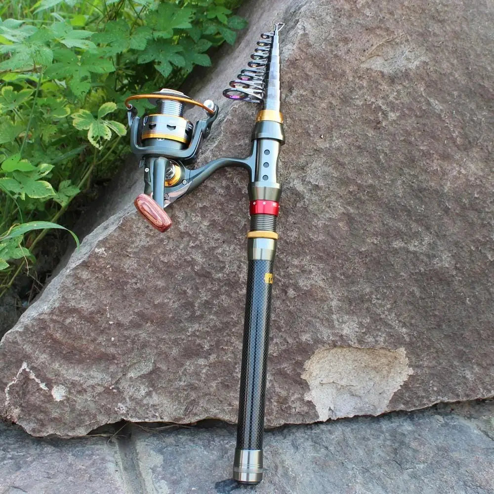 Telescopic Fishing Rod Reel Combo