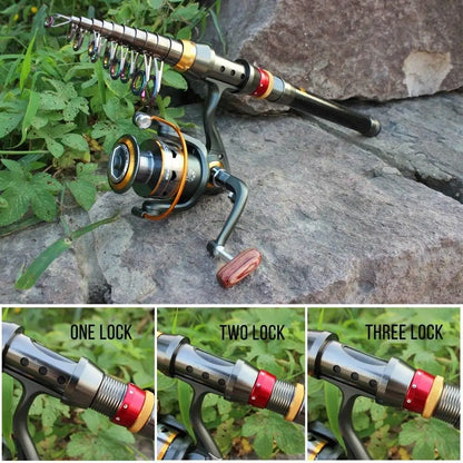 Telescopic Fishing Rod Reel Combo