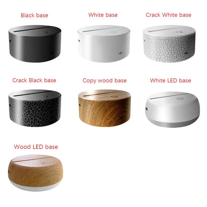 The newest 3D Acrylic LED night Light Moon Cat Figure Nightlight