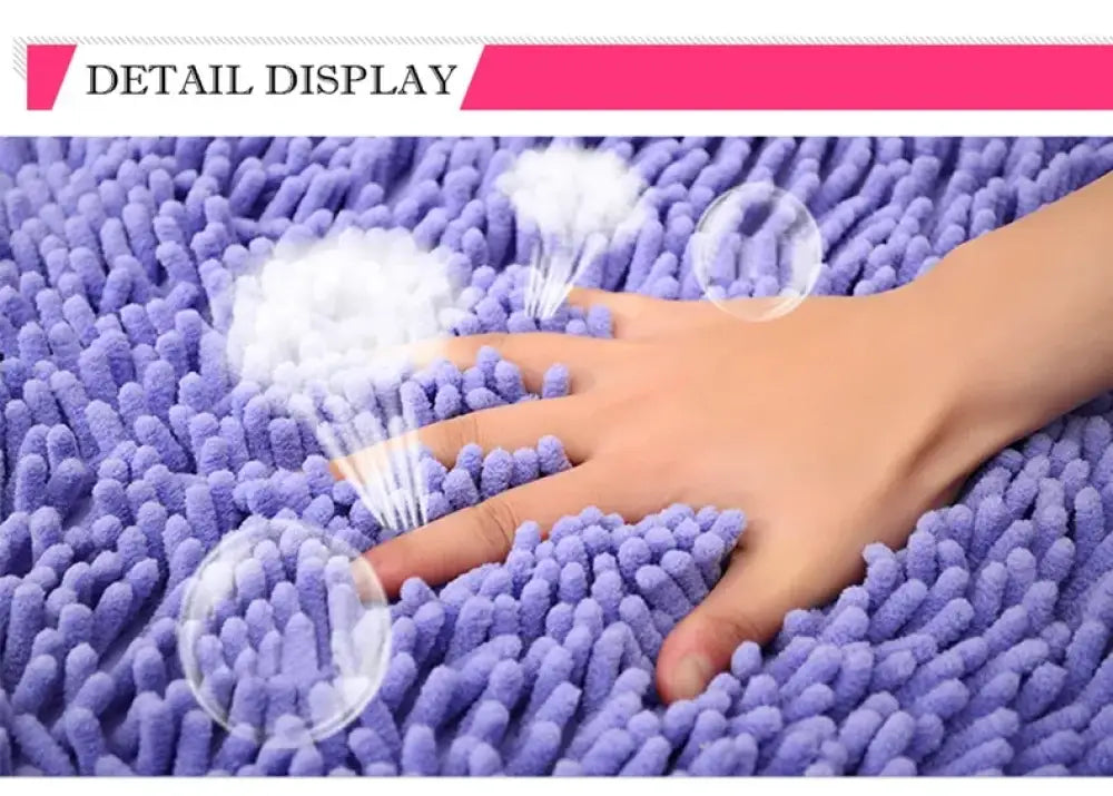 Thick Memory Carpet Bath Mat EVA Absorbent Rug for Toilet, Bathtub & Door