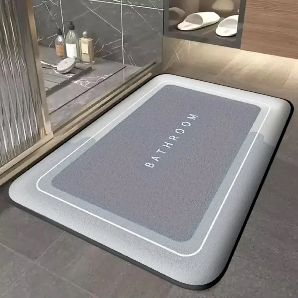 Thickened Absorbent Floor Mat Quick-Drying, Non-Slip Entry Bathroom Mat