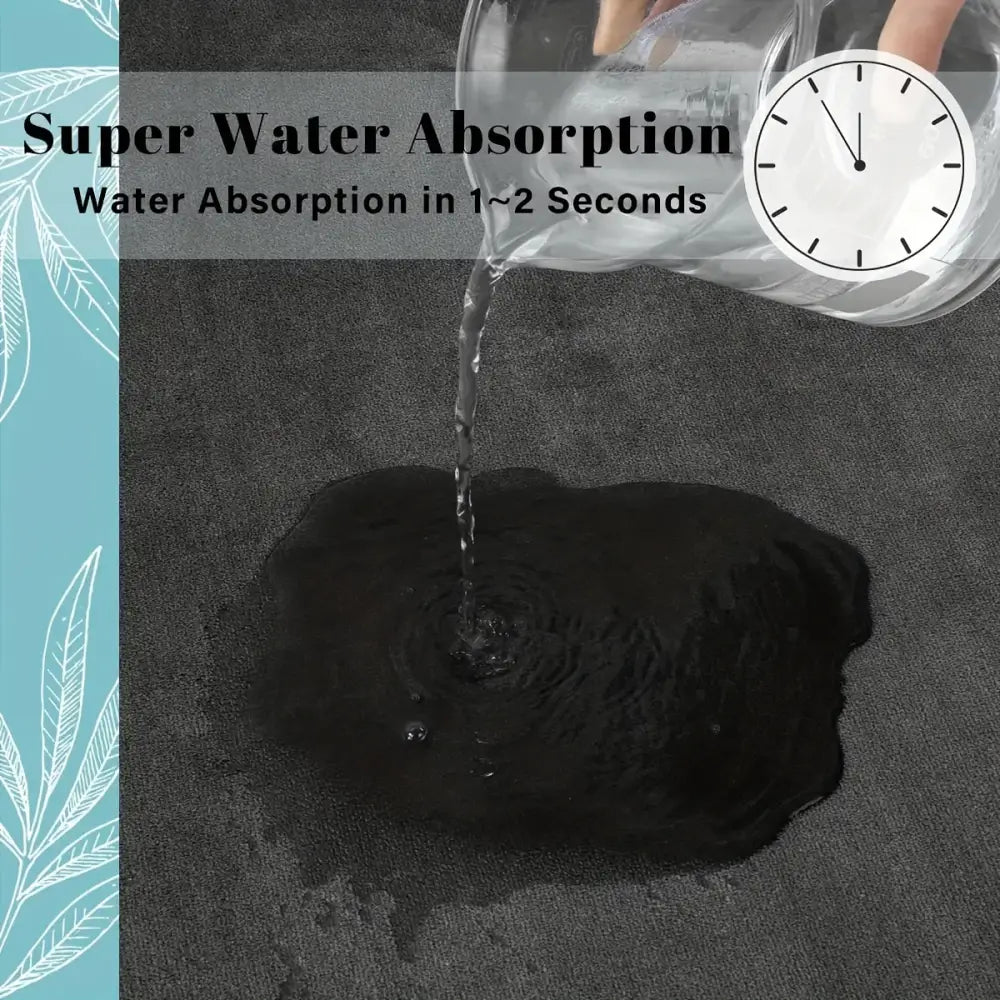 Thickened Absorbent Floor Mat Quick-Drying Non-Slip Entry Bathroom Mat