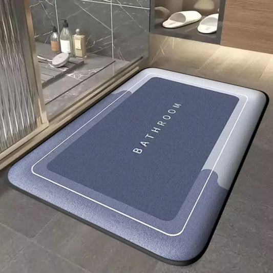 Thickened Absorbent Floor Mat Quick-Drying, Non-Slip Entry Bathroom Mat