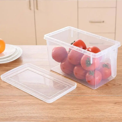 Transparent Food Storage Containers Fridge Organizer