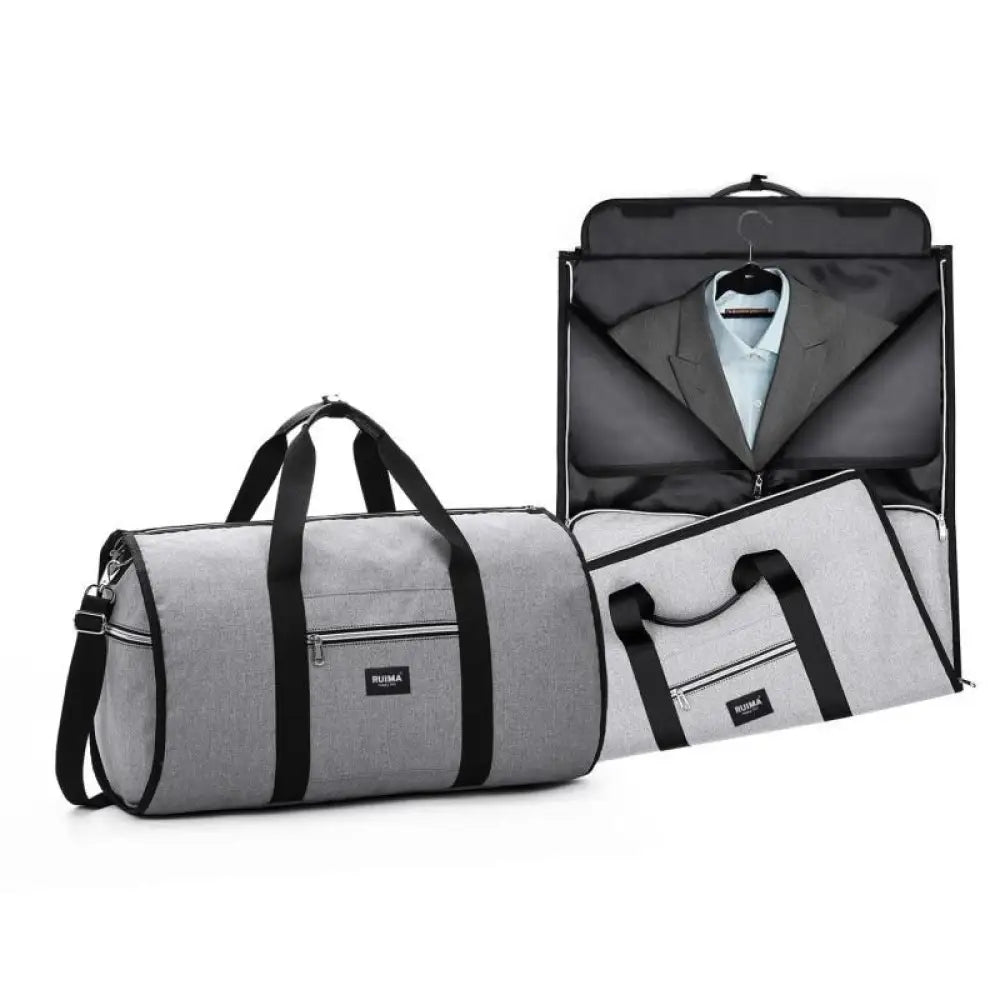 2-in-1 Travel Duffel & Garment Bag — Waterproof Carry-On Weekend Bag
