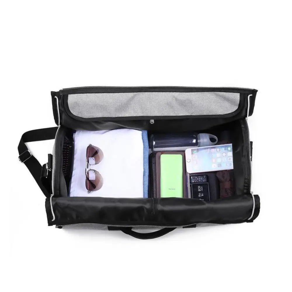 2-in-1 Travel Duffel & Garment Bag — Waterproof Carry-On Weekend Bag