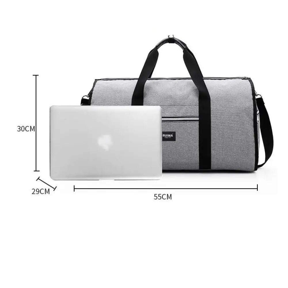 2-in-1 Travel Duffel & Garment Bag — Waterproof Carry-On Weekend Bag