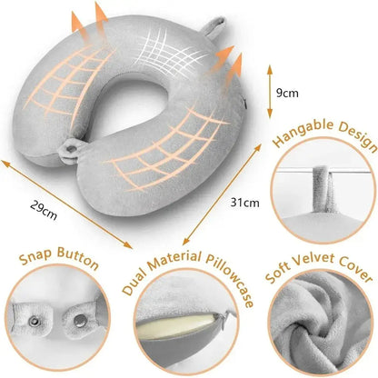 Travel Pillow – U-Shape Memory Foam Neck Pillow