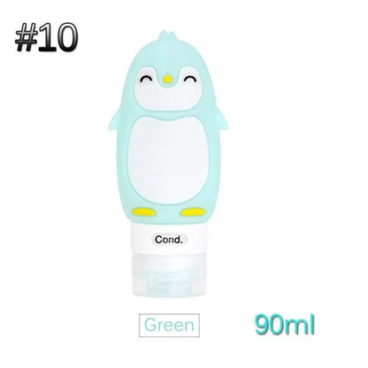 Penguin Travel Squeeze Bottles — Cute Silicone TSA-Approved Refillable Containers