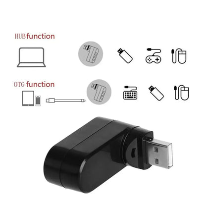 High Speed USB Hub 3 Ports Adapter