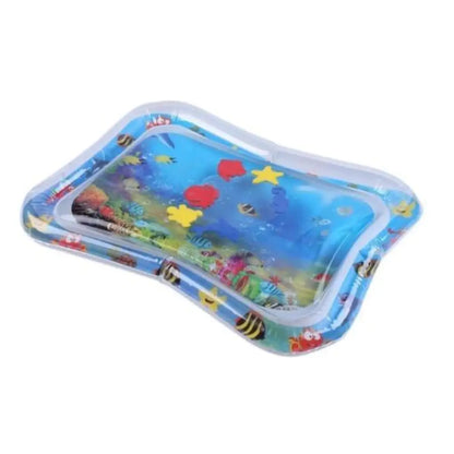 Inflatable children's pool with ocean-themed design on a white background