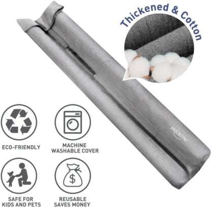 Twin Door Draft Stopper Stripping Window Breeze Blocker